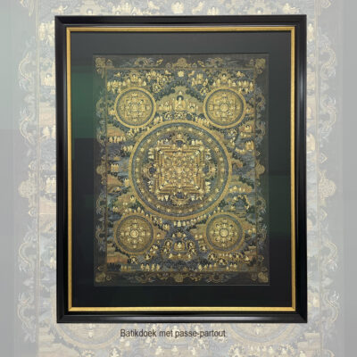 Batikdoek in een lijst op maat