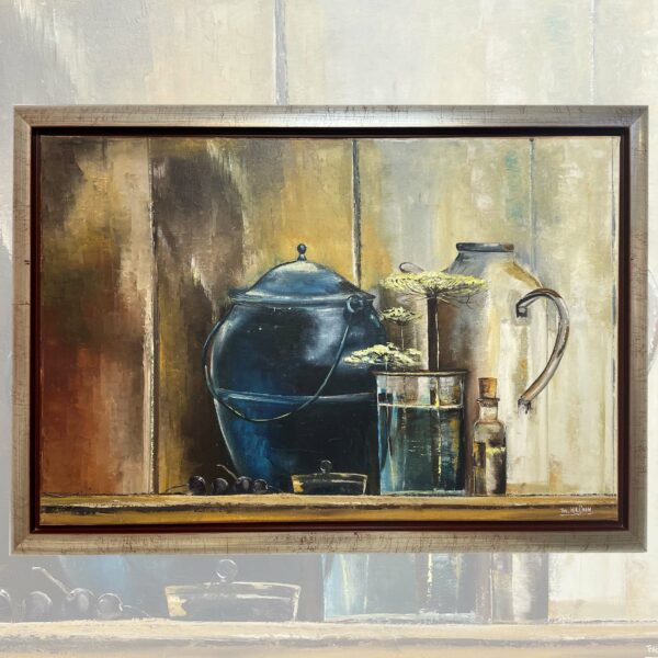 Kannen, schilderij van Frans Heijnen