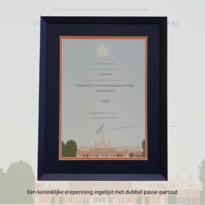 Oorkonde inlijsten, lijstenmakerij Heijen